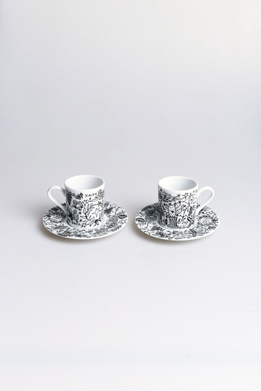 Symbols Papoutsidis 2pcs espresso set