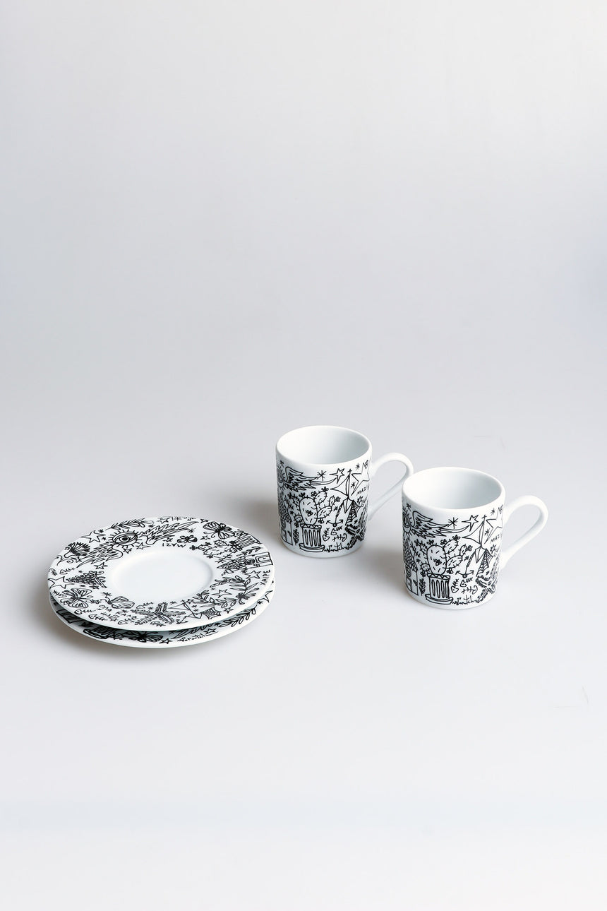 Symbols Papoutsidis 2pcs espresso set