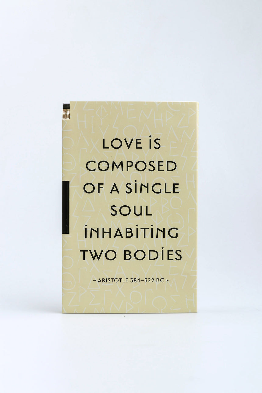 Love is composed magnetic notebook