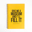 Give me a museum spiral notebook