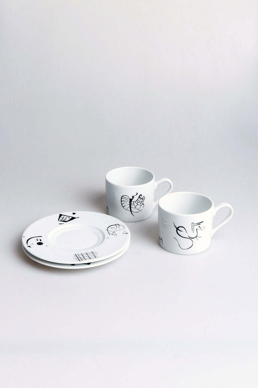 Thirty Kandinsky 2pcs cappuccino set