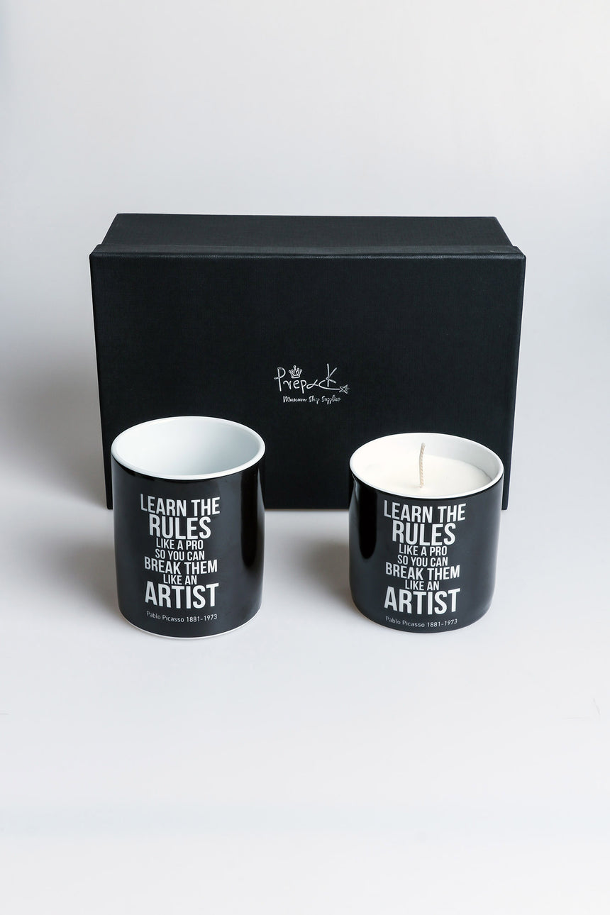 Learn the rules candle & mug set