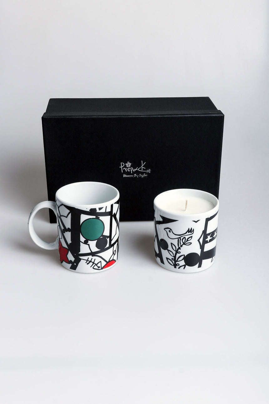 Iron Nature Papoutsidis candle & mug set