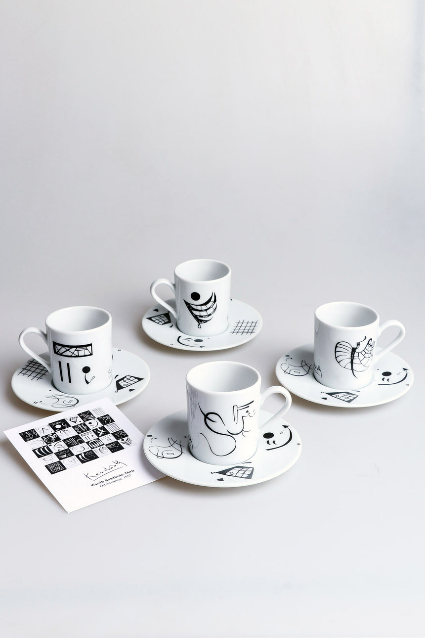 Thirty Kandinsky 4pcs espresso set