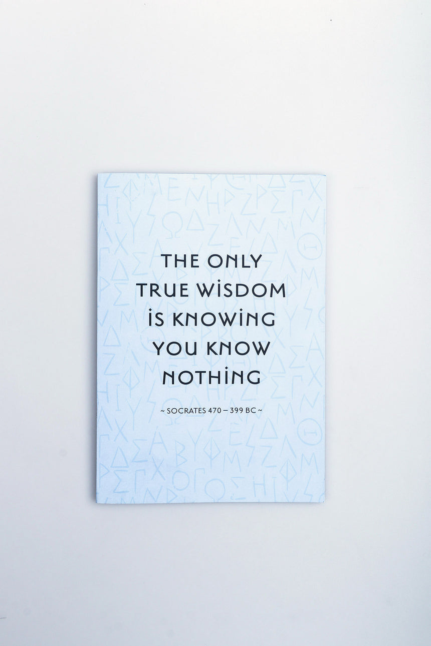 Socrates pin notebook