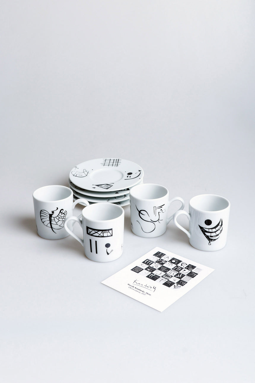 Thirty Kandinsky 4pcs espresso set