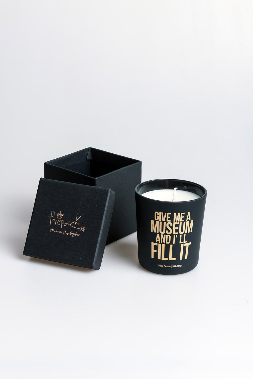 Give me a museum gold candle
