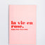 La vie en rose pin notebook