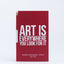 Art is everywhere magnetic notebook