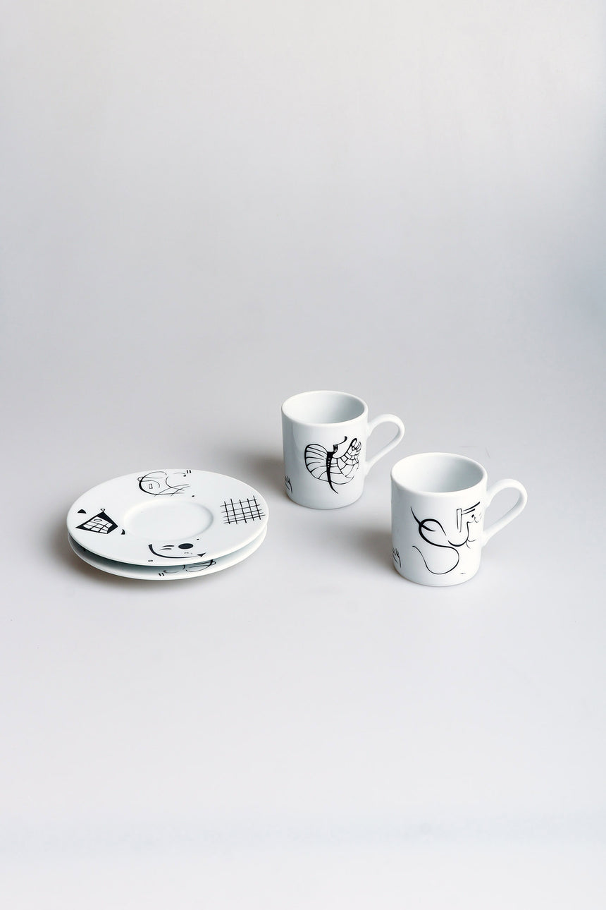 Thirty Kandinsky 2pcs espresso set