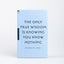 The only true wisdom magnetic notebook