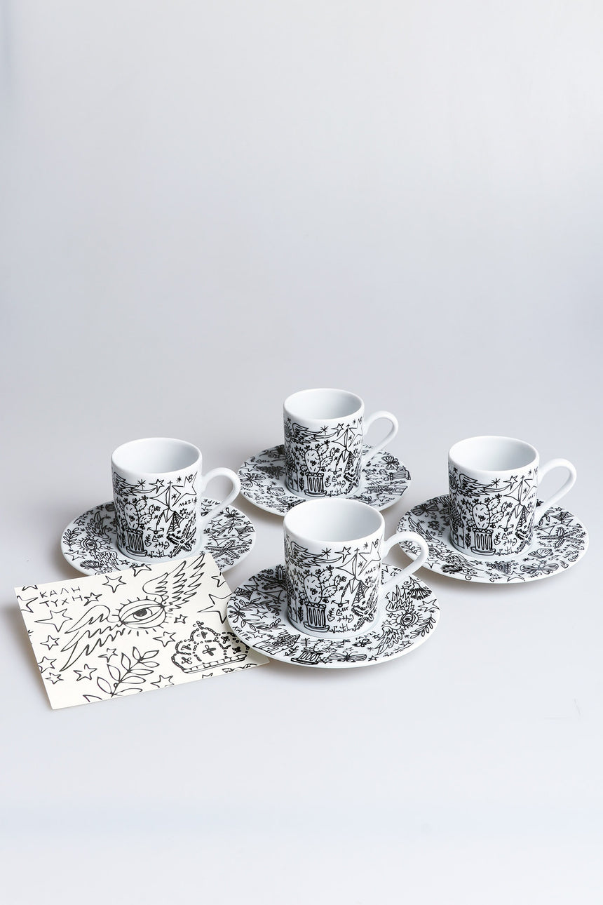 Symbols Papoutsidis 4pcs espresso set