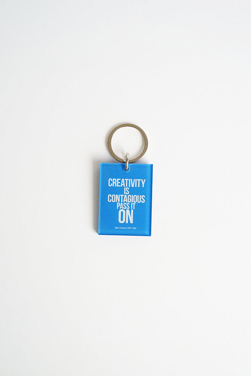Creativity is contagious keychain