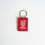 Art is coming face to face keychain