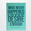 What never happened pin notebook