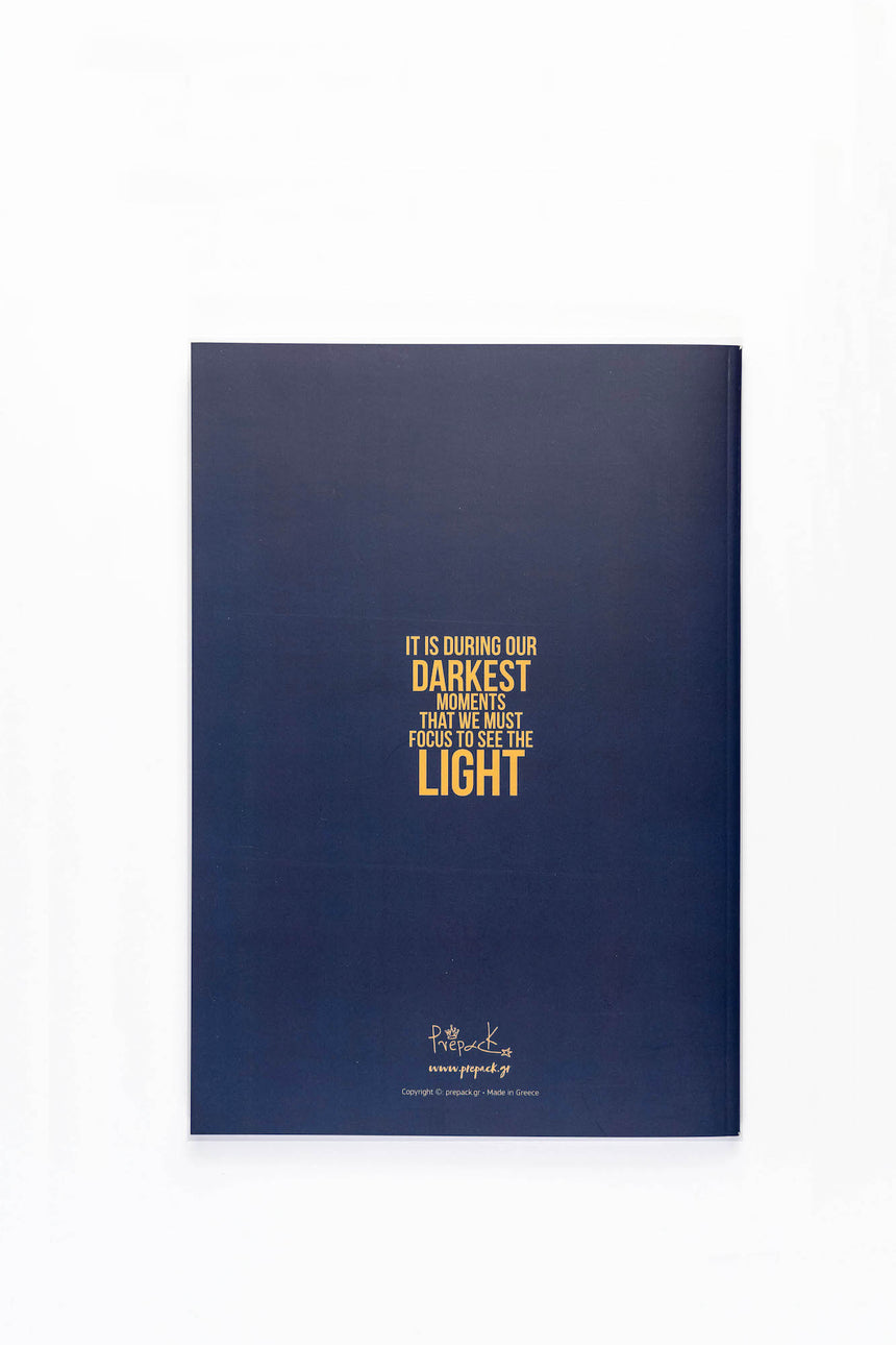 It is during our darkest moments pin notebook