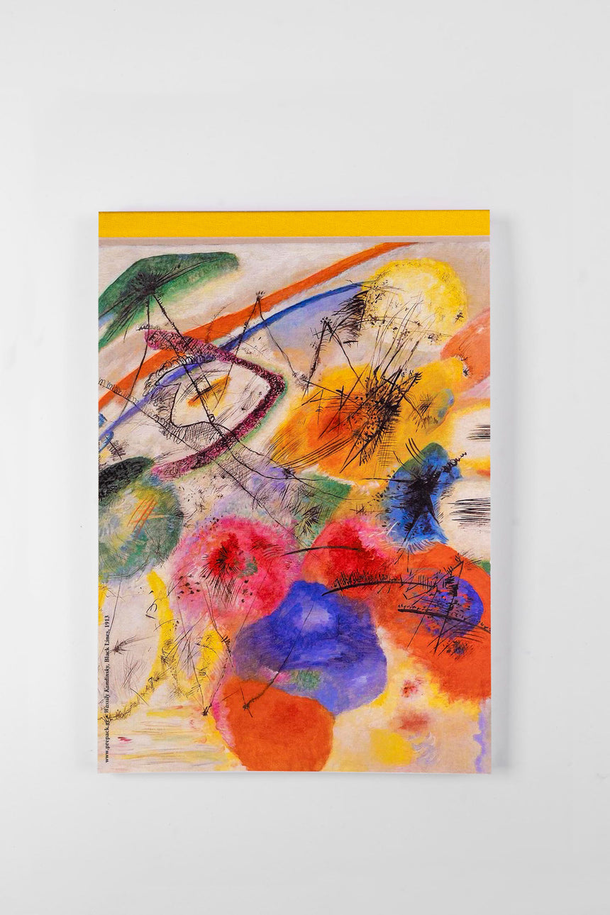 Black Lines Kandinsky notepad