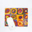 Squares with concentric circles Kandinsky mousepad