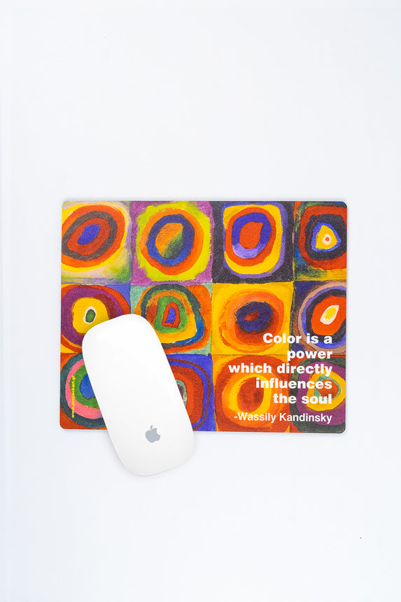 Squares with concentric circles Kandinsky mousepad