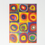 Squares with concentric circles pin notebook
