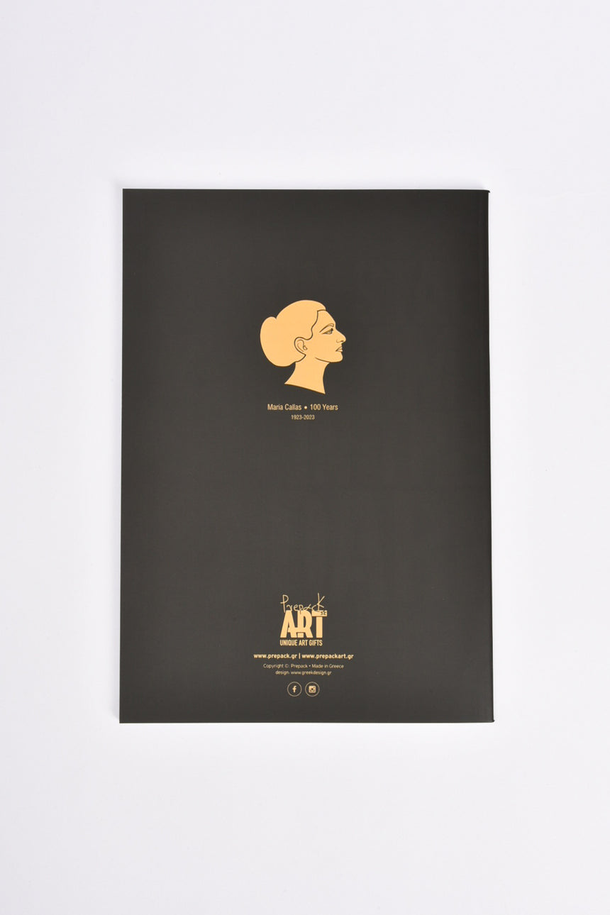Maria Callas 100years Quote pin notebook