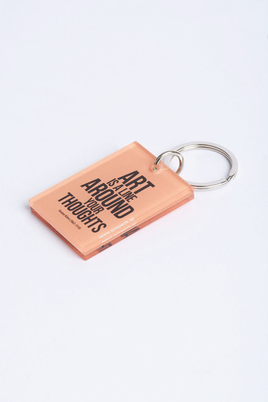 Art is a line keychain