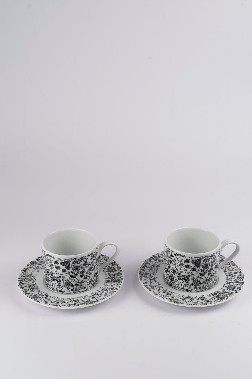 Symbols Papoutsidis 2pcs cappuccino set