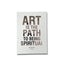 Art is the Path Pink Gold Notebook