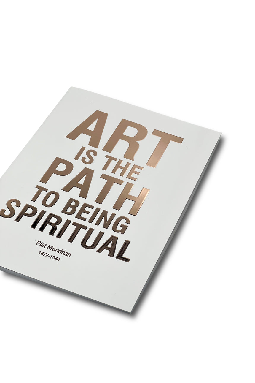 Art is the Path Pink Gold Notebook