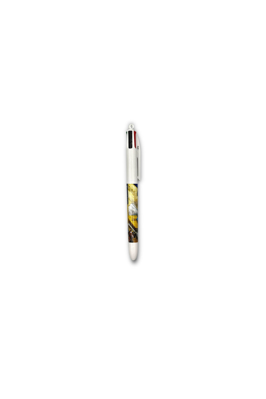 Van Gogh Still Life with Plaster Statuette , a Rose and Two Novels 4colours pen BIC®