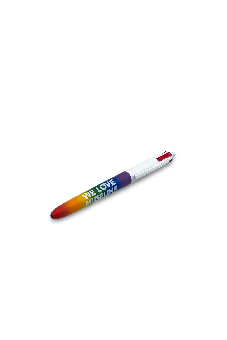 We Love Museums Rainbow 4colours pen