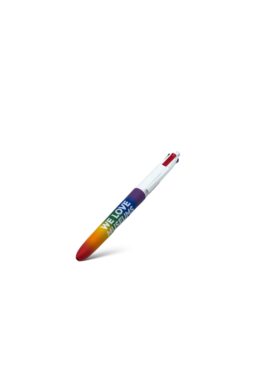 We Love Museums Rainbow 4colours pen