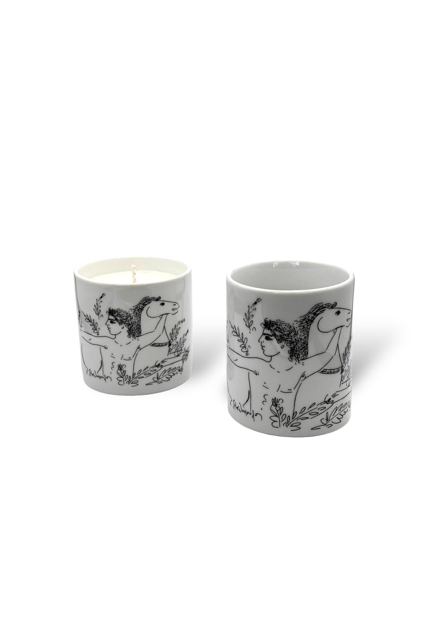 Young Man with a Horse , George Stathopoulos candle and mug set