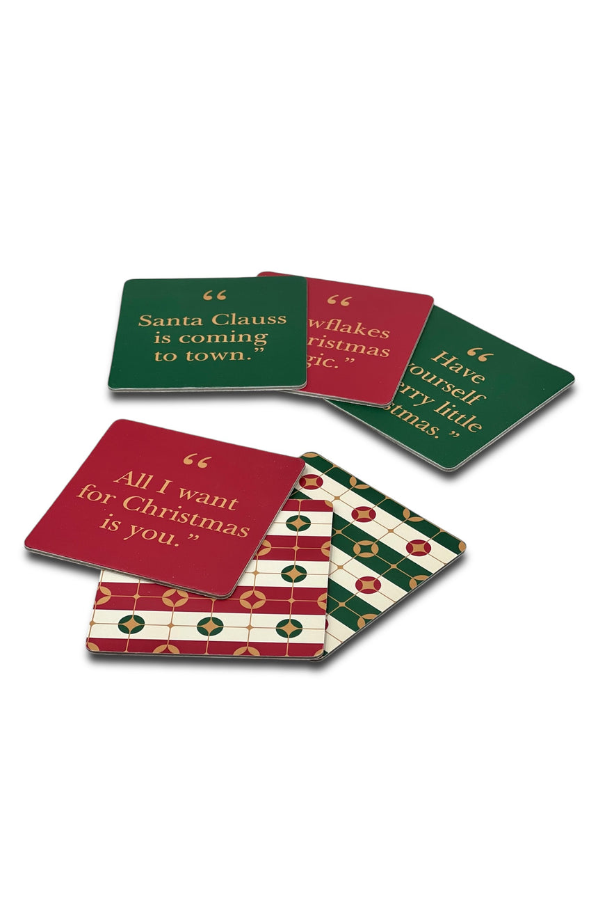 Christmas Songs coasters set