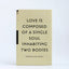 Love is composed magnetic notebook