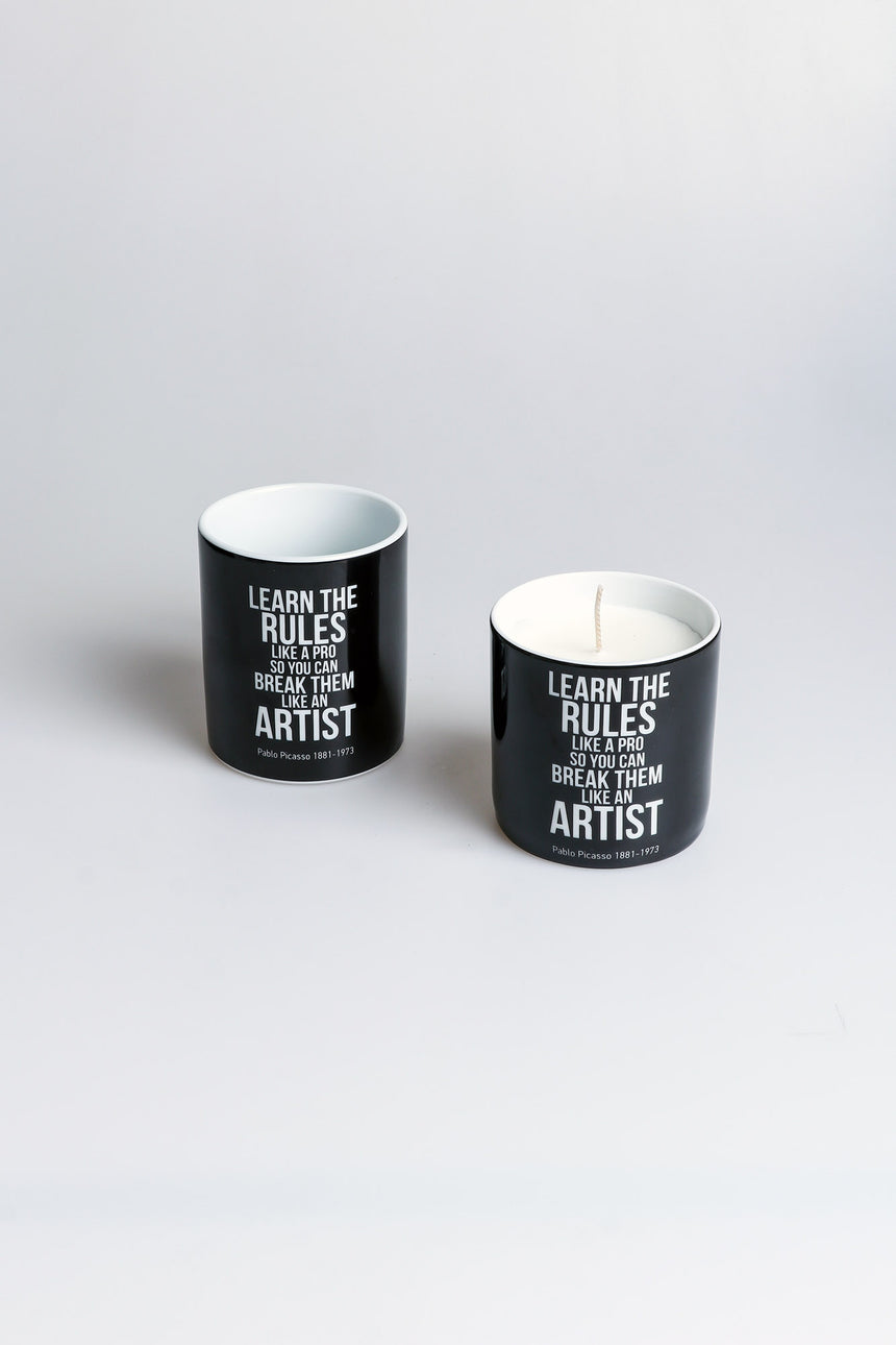 Learn the rules candle & mug set