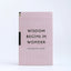 Wisdom begins in wonder magnetic notebook