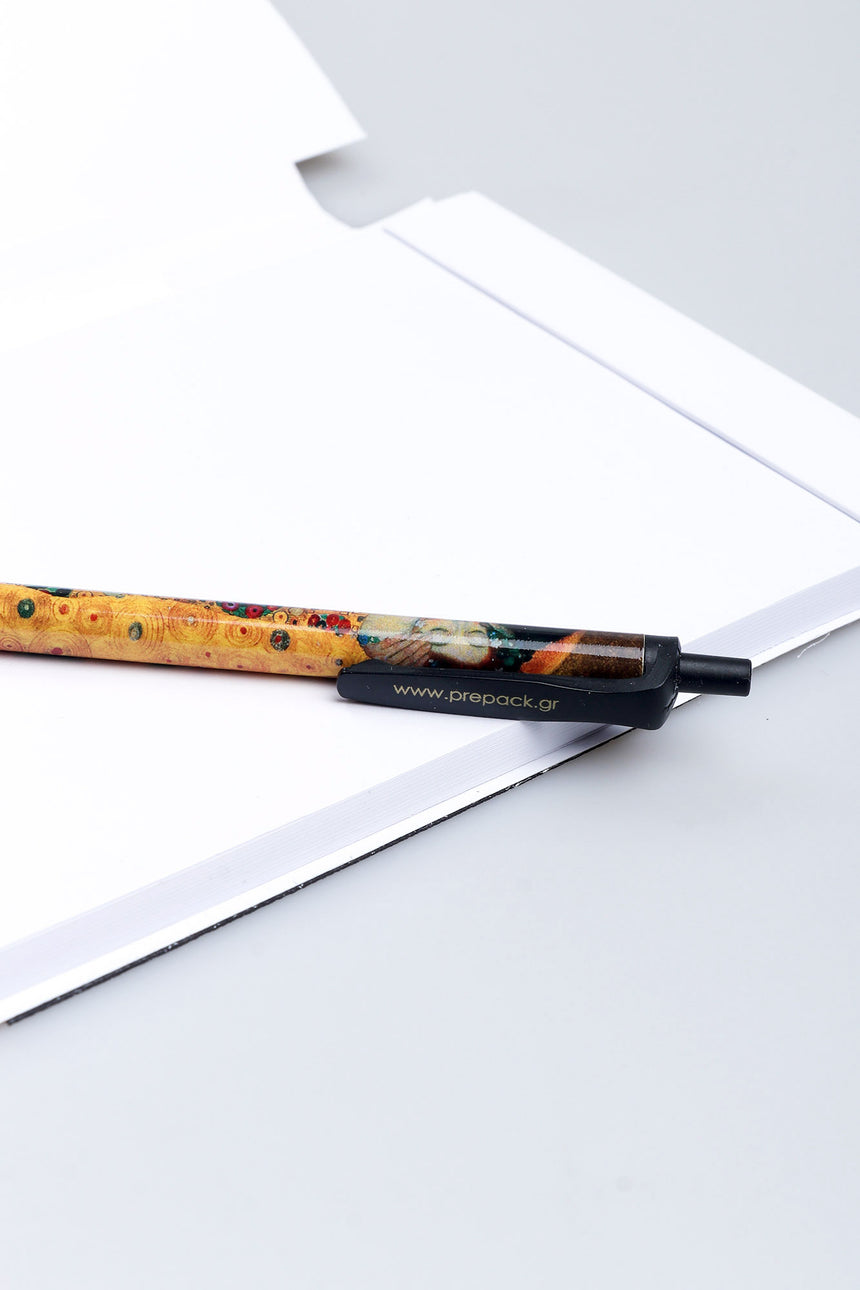 The Kiss Klimt pen magnetic notebook