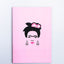 Frida pink pin notebook