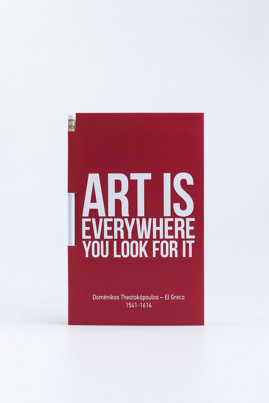 Art is everywhere magnetic notebook