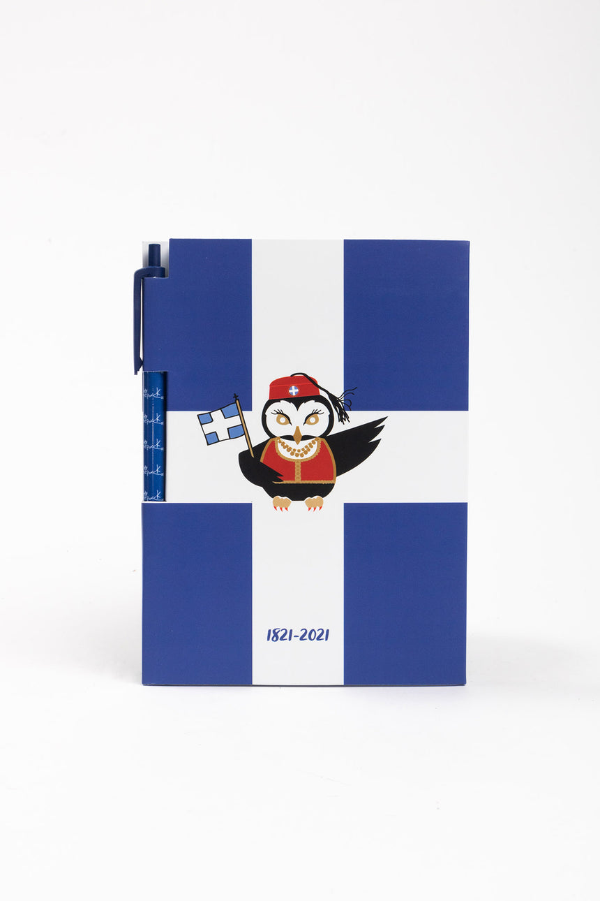 Prepack Owl 200 years cross pen magnetic notebook