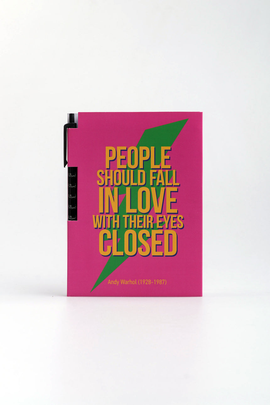 People should fall in love pen magnetic notebook