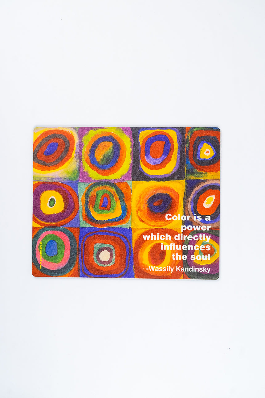 Squares with concentric circles Kandinsky mousepad