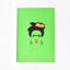 Frida green pin notebook