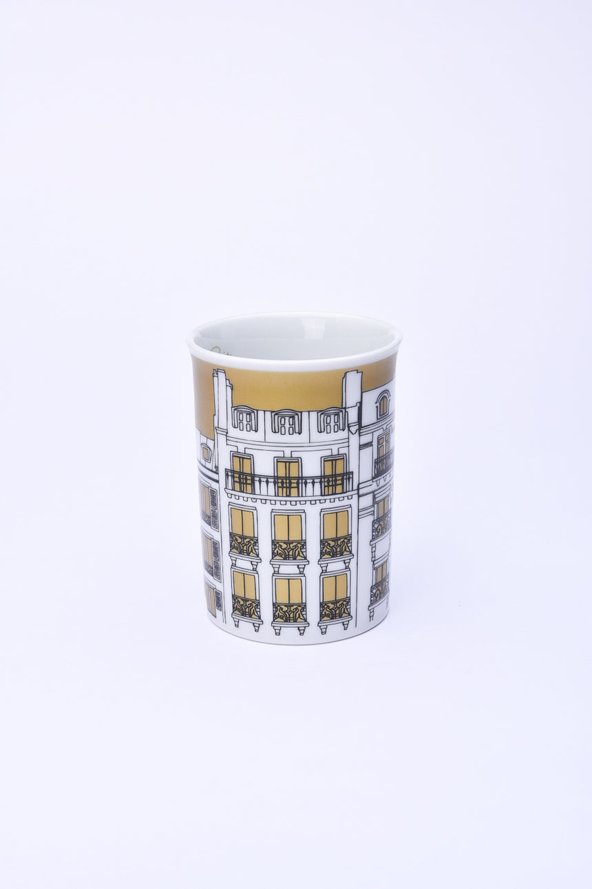 Gold Paris Buildings mug